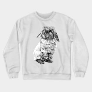 Bunny with flower crown Crewneck Sweatshirt